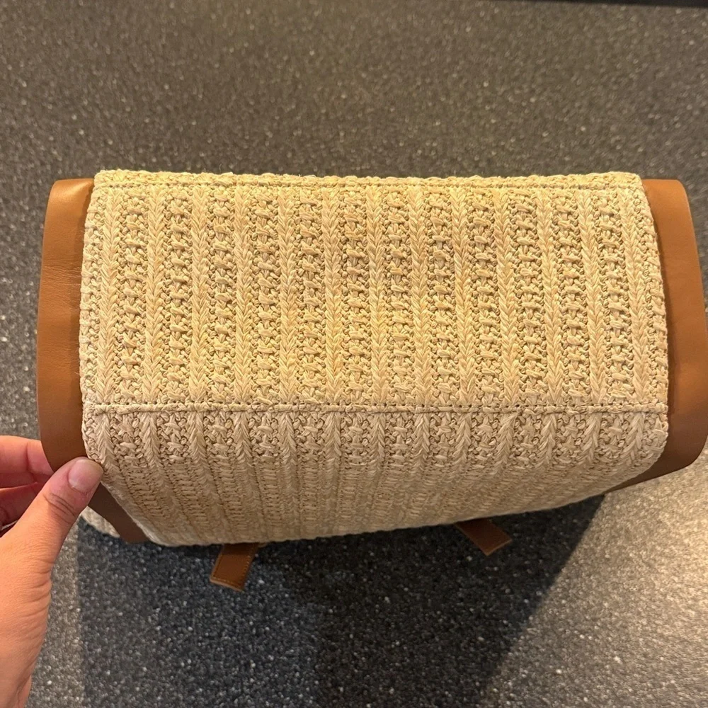 NWT TALBOTS Brown and Cream Tote Bag